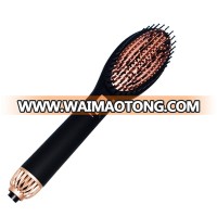 PTC heater hair straightening blowing brush 150C hair straightener brush for wholesale