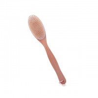 Wooden long handle Bristle exfoliating body shower back brush