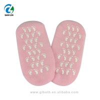 2019 new design pink moist  socks skin care cotton moisturizing socks for foot spa