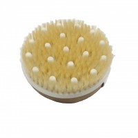 Amazon hot sale wet or dry exfoliating shower massage scrub skin wooden brush