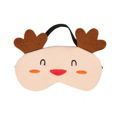 Four Seasons Cartoon  Deer Blindfold Airplane Reusable Ice Compress Eye Patch  Mask