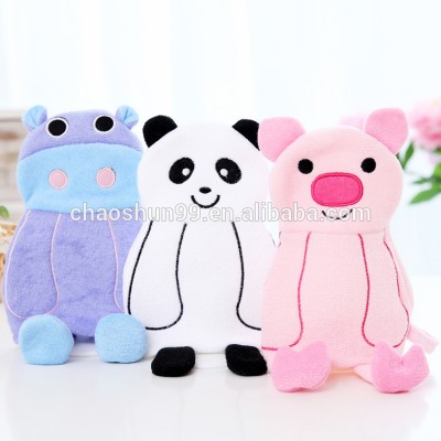 Wholesale Animal Shape Cotton Glove /Baby Kids Body Wash Scrubber