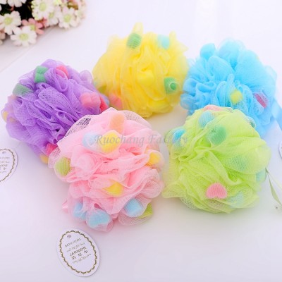 2016 Healthy Nylon Mesh Pouf Bath Sponge