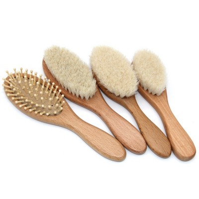 Wooden hair brush,hair straightening brush set