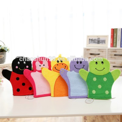 Bath Glove Bath Mitt Exfoliating Glove / Animal Birth Bath MItt Toy / Baby Bath Mitt