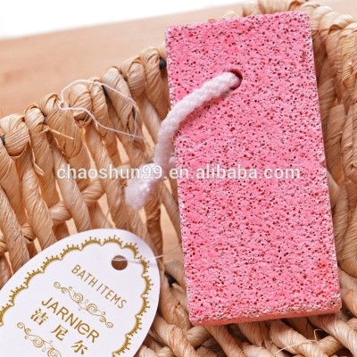 Promotional Pink Oblong Shape Pumice Stone Wholesale