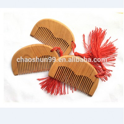 Natural promotional high quality wooden hair comb wooden lice comb