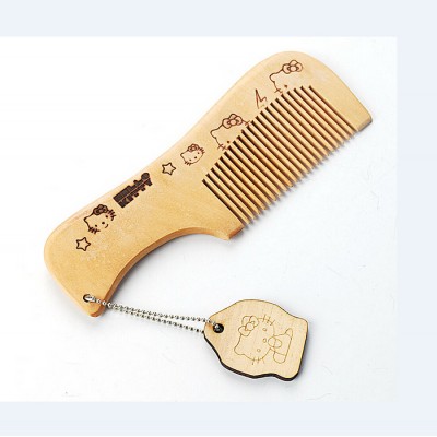 Amazon best selling small pocket wooden hair comb for hair highlight