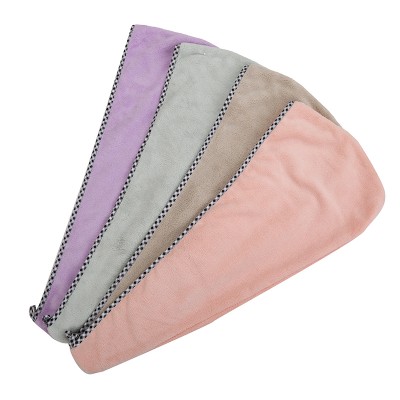 New Hot Selling Women Triangular  Warp Knitted Absorbent   Head Wrap Hair Towel