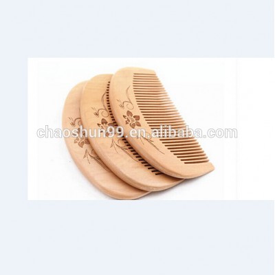 Custom logo printed wooden comb make your own hair comb