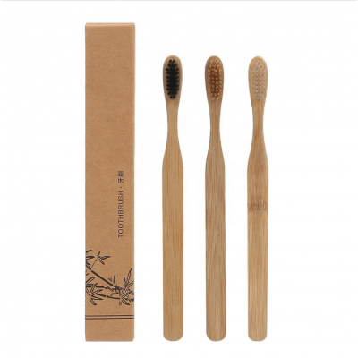 Wholesale Eco-friendly Natural Biodegradable Bamboo Tooth Brush Adult Bamboo toothbrush